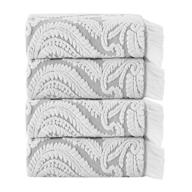 Enchante Home® Laina Bath Towels in Silver (Set of 4)