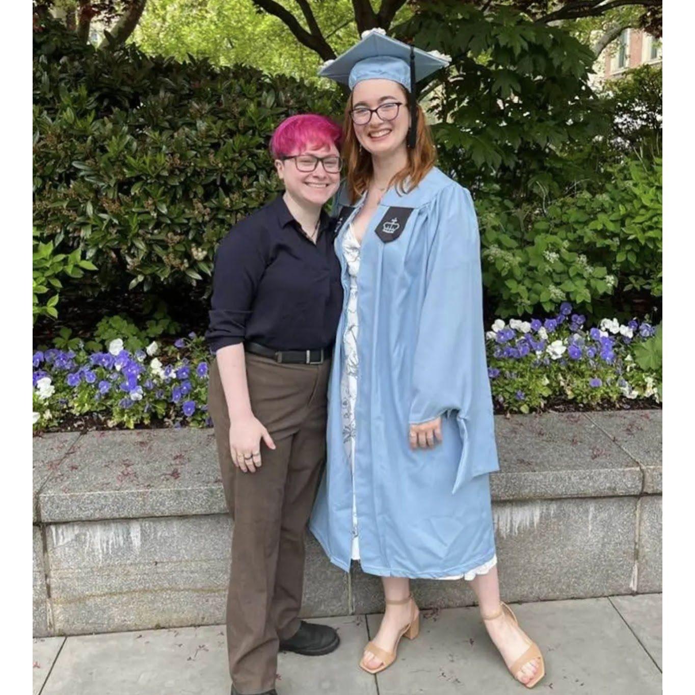 Lydia's Masters graduation, 2 years delayed because of the pandemic.