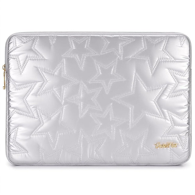 Vinterfint 14-inch Sleeve Case for MacBook Pro M4 M3, Surface Laptop Studio 2, ThinkPad E14 Gen 6, IdeaPad 3i, 14.5" XPS 14, Inspiron 14, Yoga Pro 7 Gen 9, HP Laptop Bag Cover, Silver