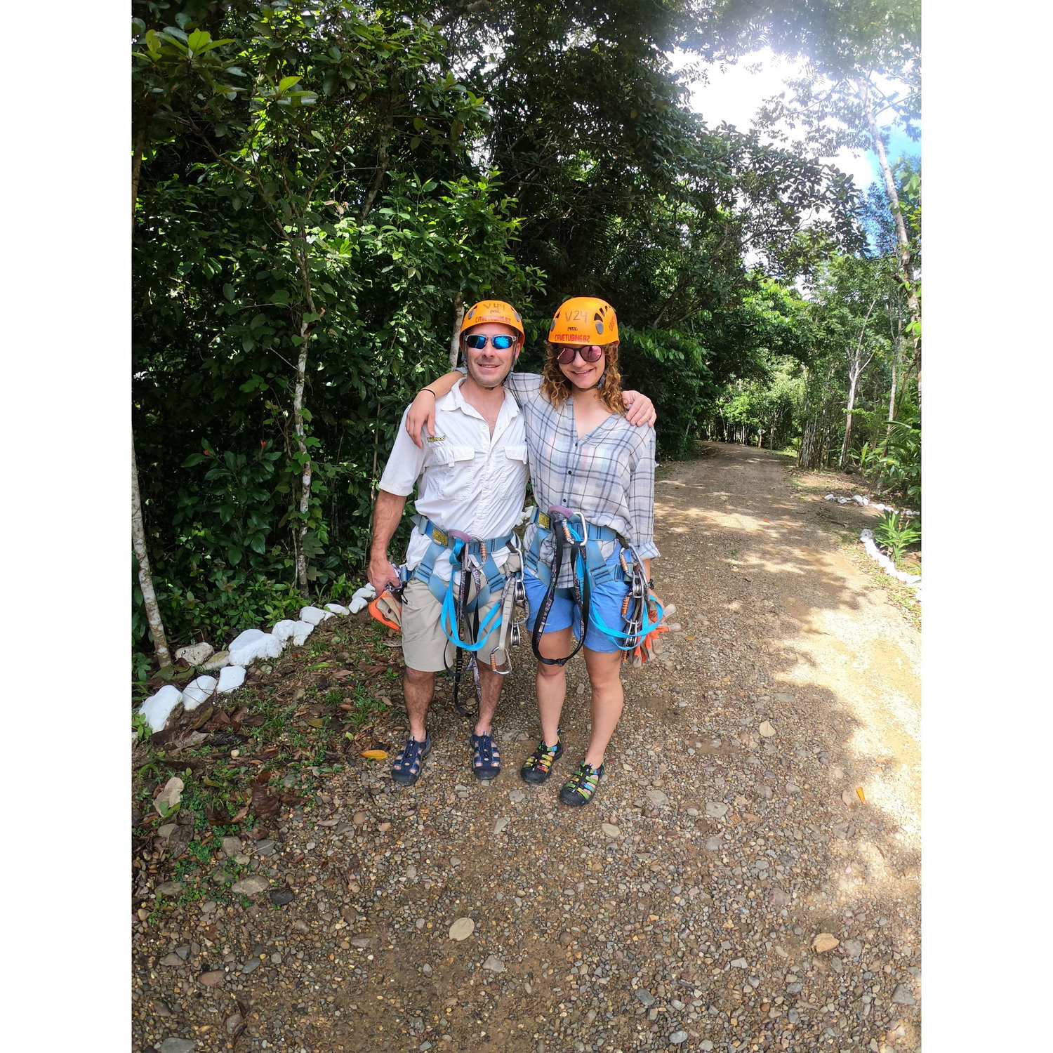 Ziplining near Cancun, Mexico