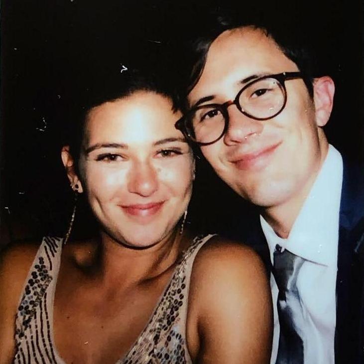 Successful soft-smile selfie at Brendan and Rachel's amazing wedding in Oregon - Also Instagram relationship announcement pic :)