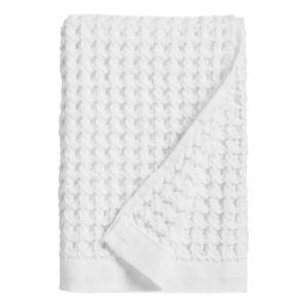 White Waffle Weave Cotton Hand Towel - World Market