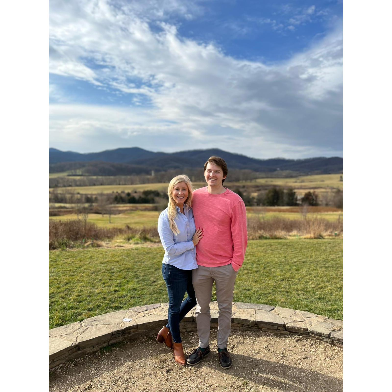Wine tasting at Pippin Hill Farm & Vineyard in Charlottesville over New Years - highly recommend!