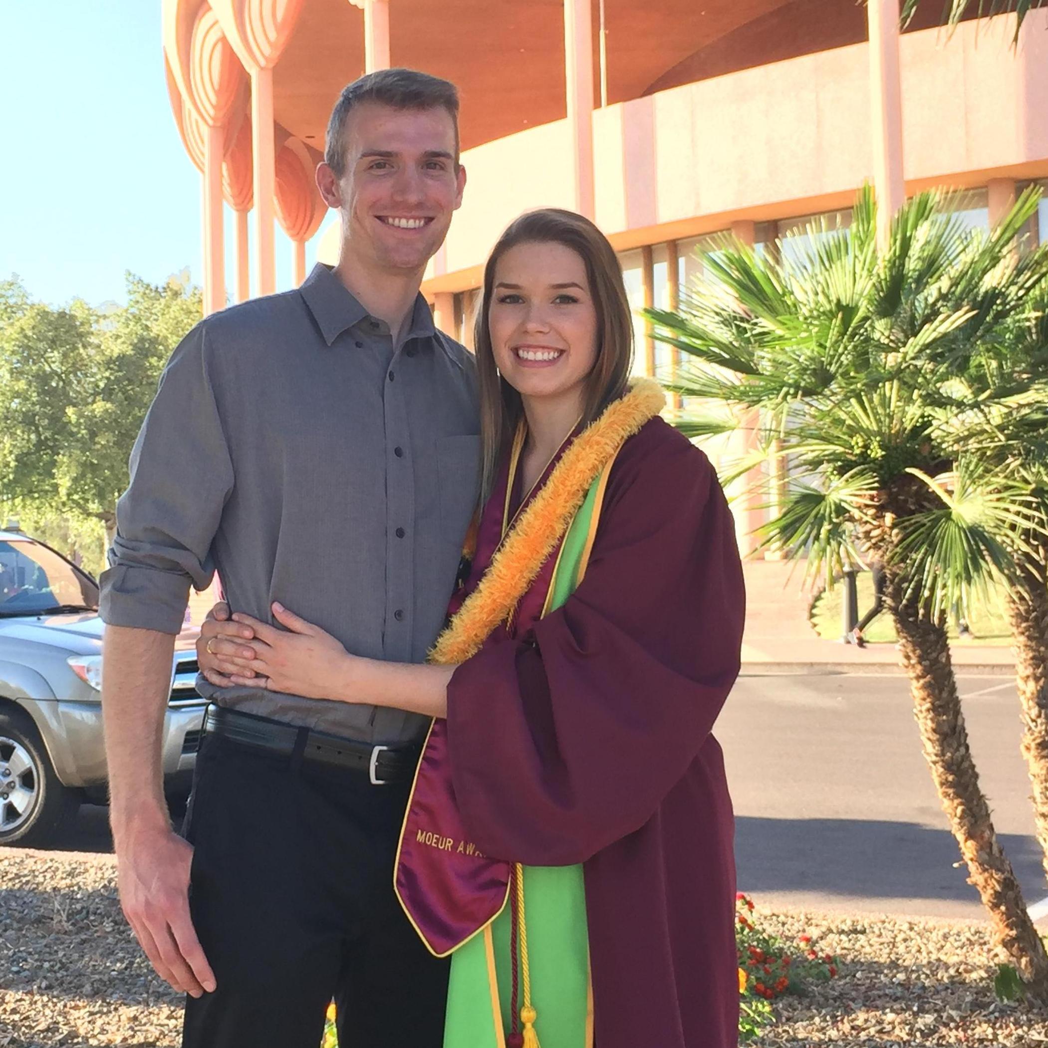Always supportive! Graduation, May 2016.