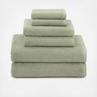 Textured Organic 6-Piece Towel Set