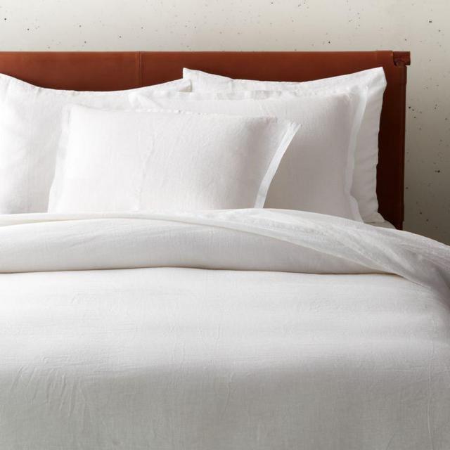 Linen White Full/Queen Duvet Cover