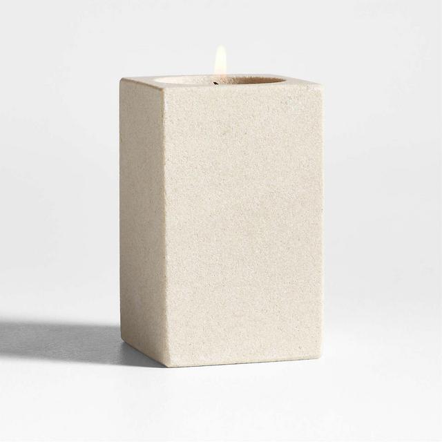 Carter Large Sandstone Tealight Candle Holder