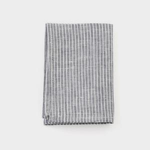Kitchen Cloth: Grey Thin White Stripe
