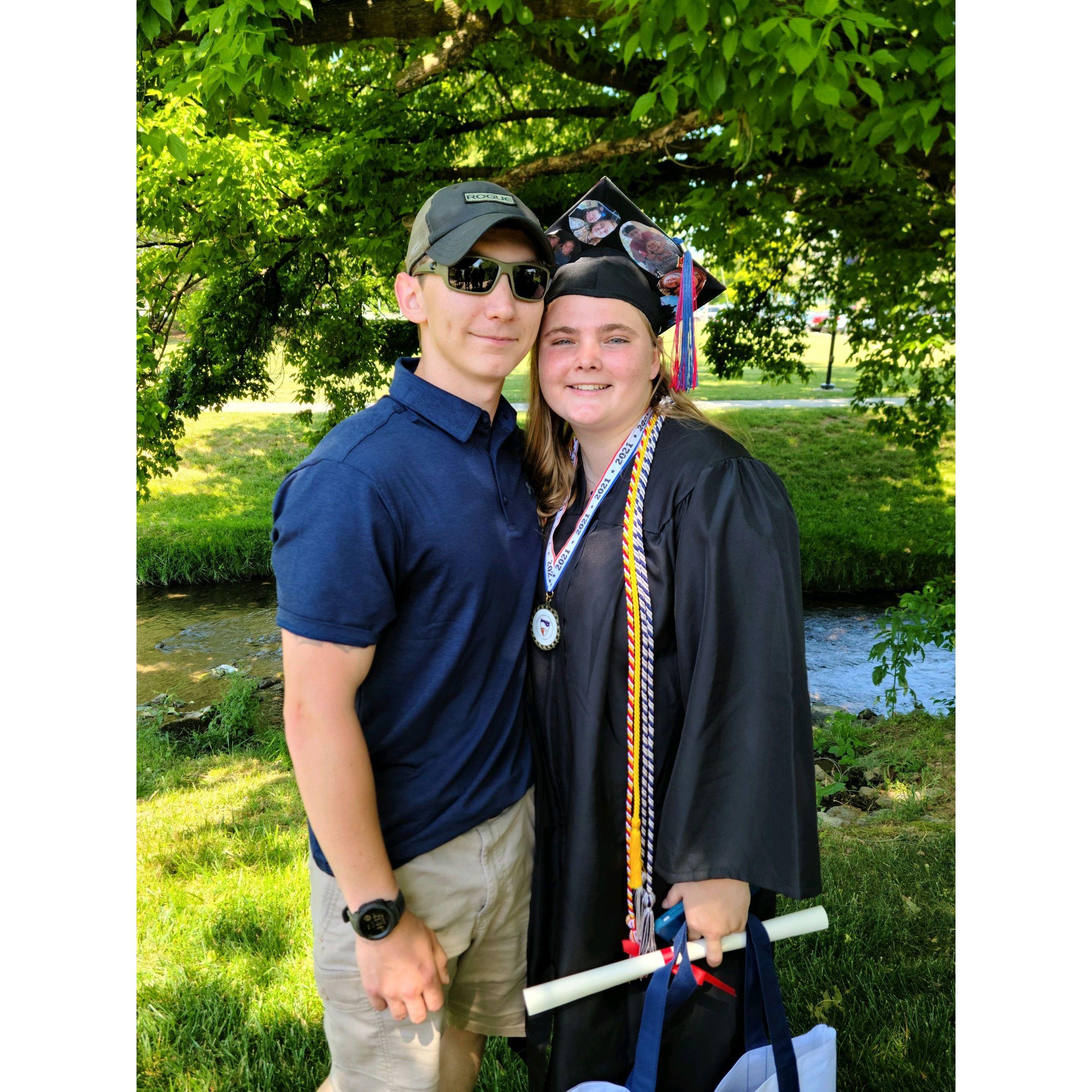Emilie's college graduation 2021