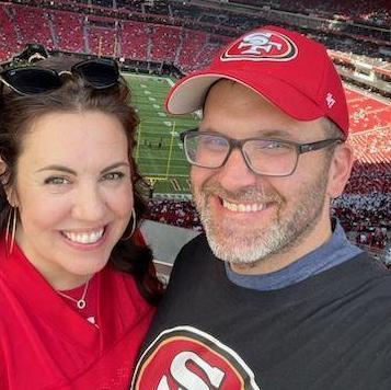 Our first trip together was to see the Niners play the Braves in Atlanta! We lost (horribly), but had an absolute blast.