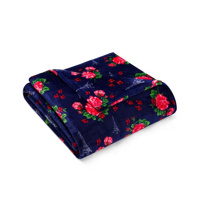 Betsey Johnson French Floral Passport Blanket, Full/Queen