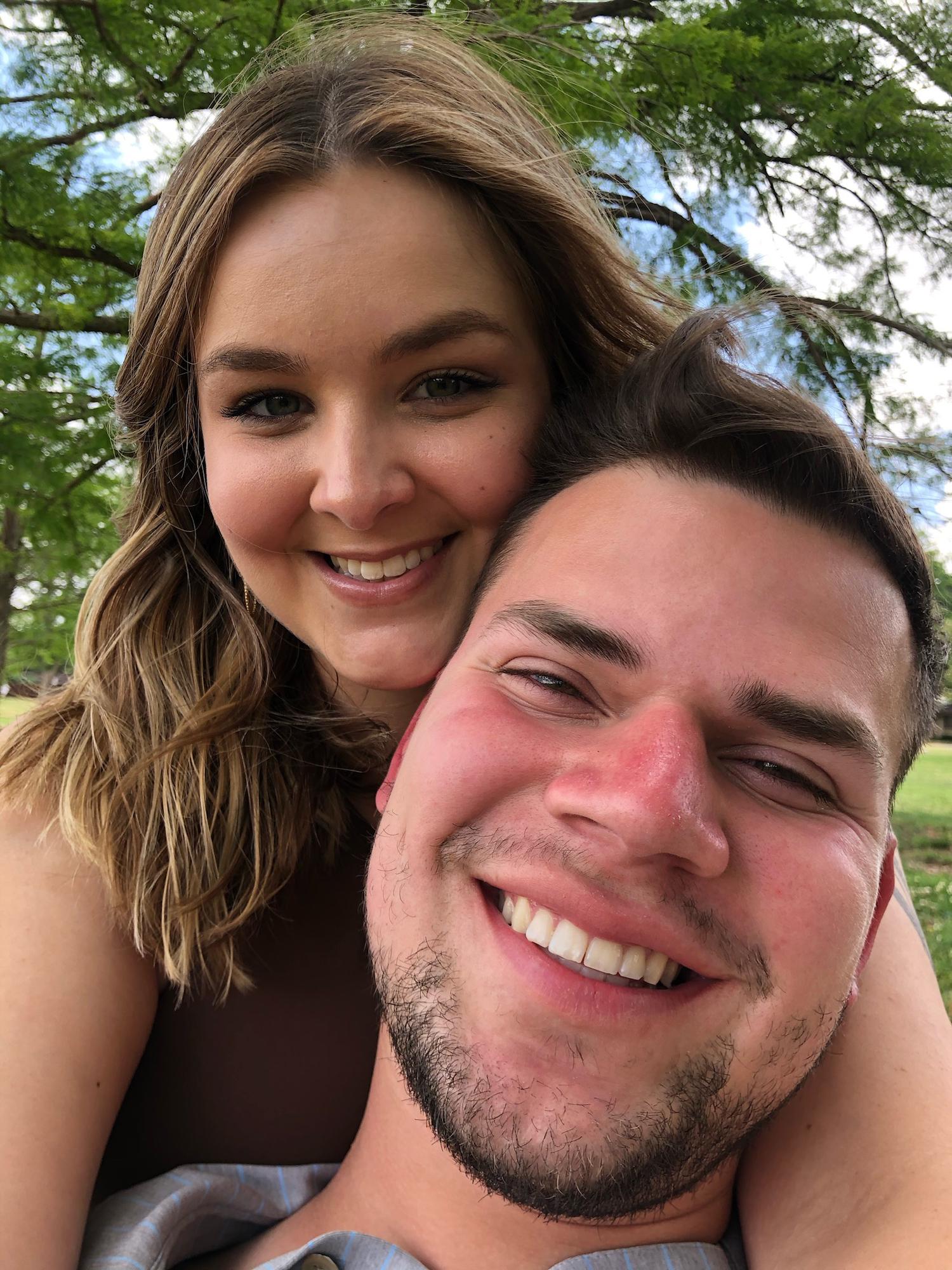 Our 6 month anniversary picnic.
