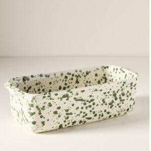 Splatter Portuguese Stoneware Loaf Pan
