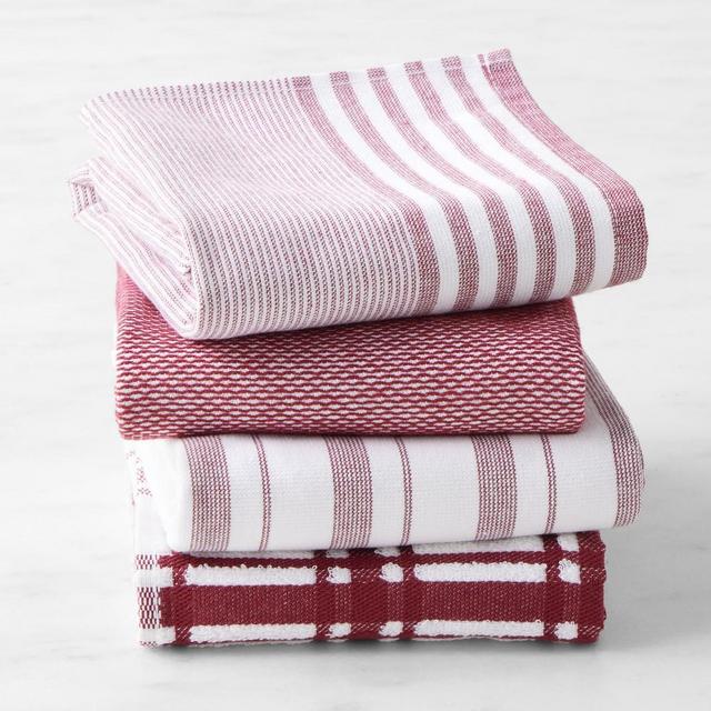 Williams Sonoma Super-Absorbent Towels, Set of 4, Pomegranate