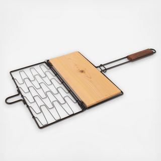 Flexi Grilling Basket with Wood Plank