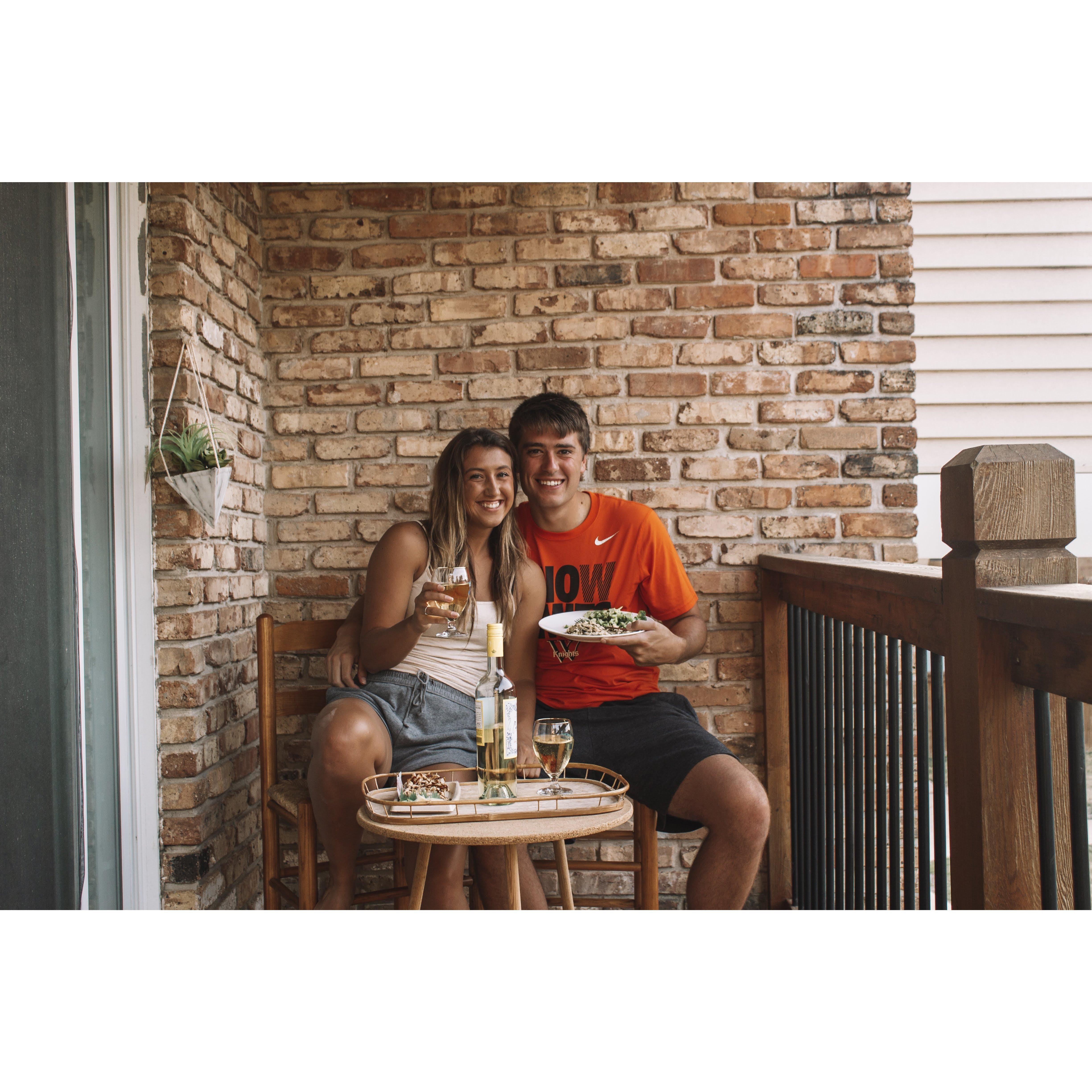 Moved into our 1st apartment.