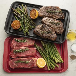 Color-Coded Prep and Serve Grilling Trays