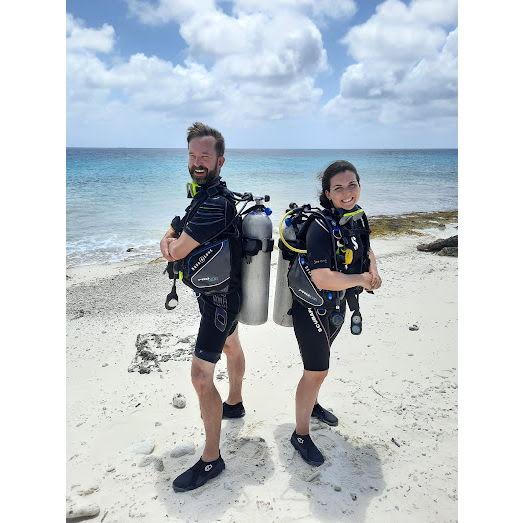 Scuba diving in Bonaire on a caribbean Cruise to the Dutch ABC Islands (May 2022)