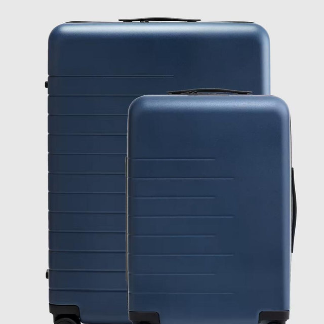 Expandable Carry-On & Large Check-In Suitcase Set - Navy