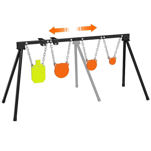 Highwild Expandable AR500 Steel Targets System 1/2" Thick Steel Shooting Targets with Stand and Extension Brackets, All Parts Replaceable Separately