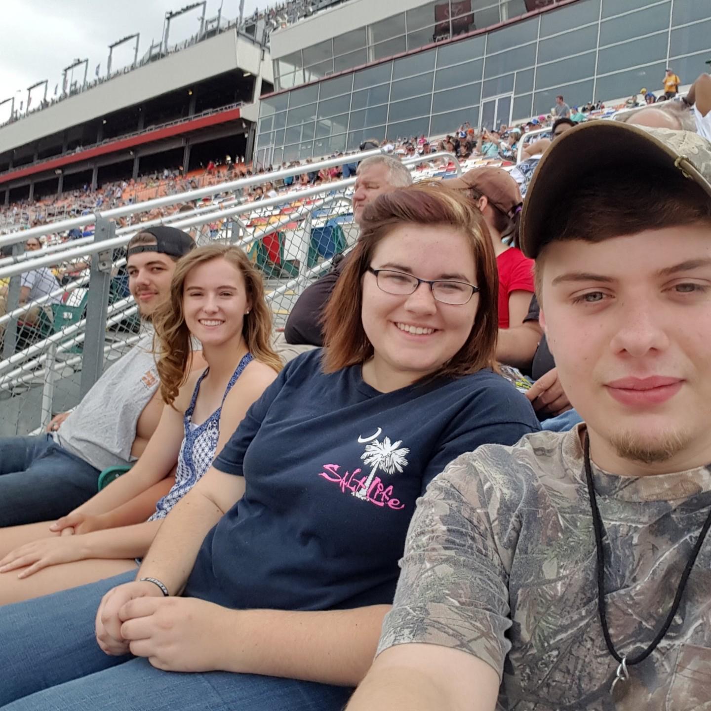 Our first NASCAR race together. Little did we know this day we would attend a lot more together!