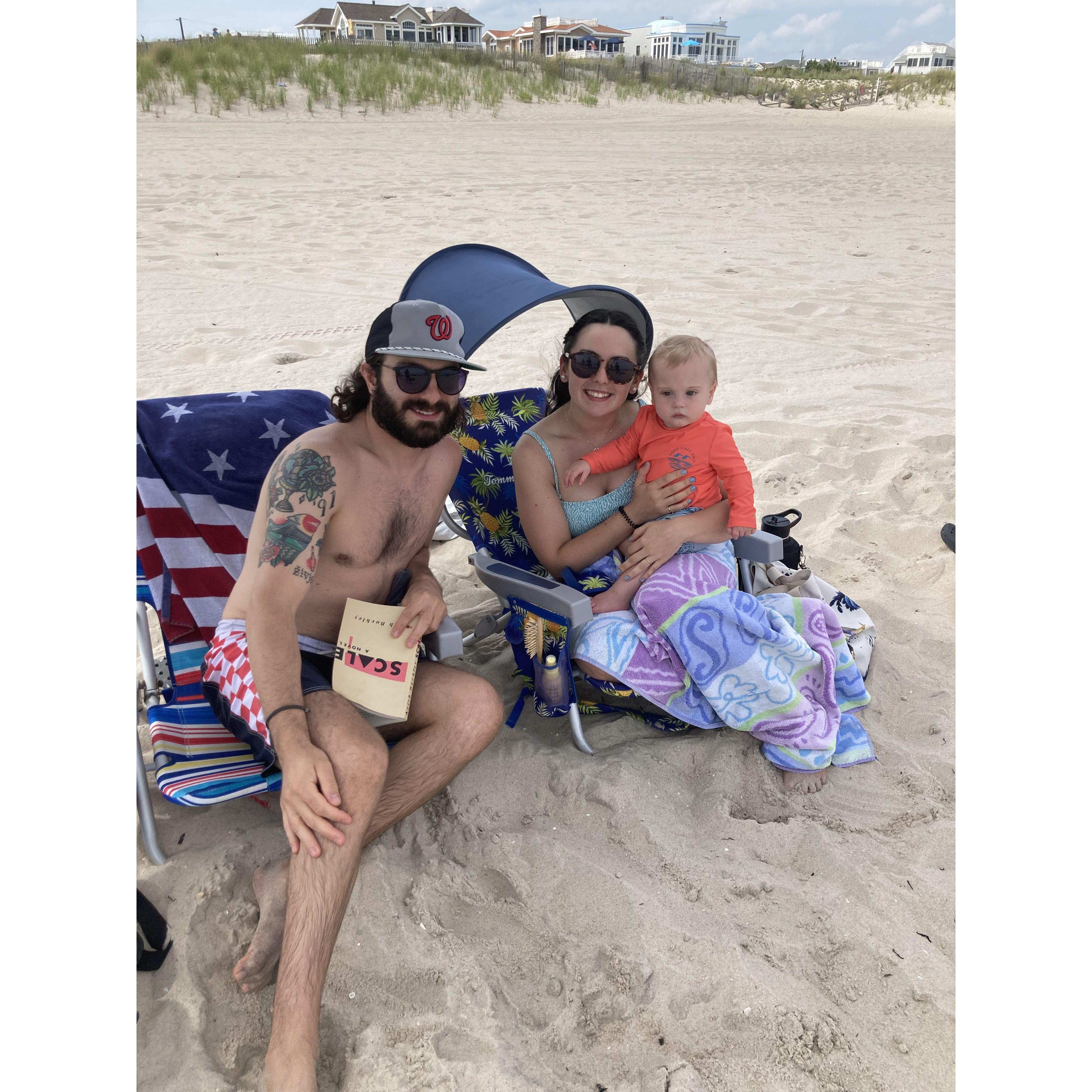Beach days with little man <3