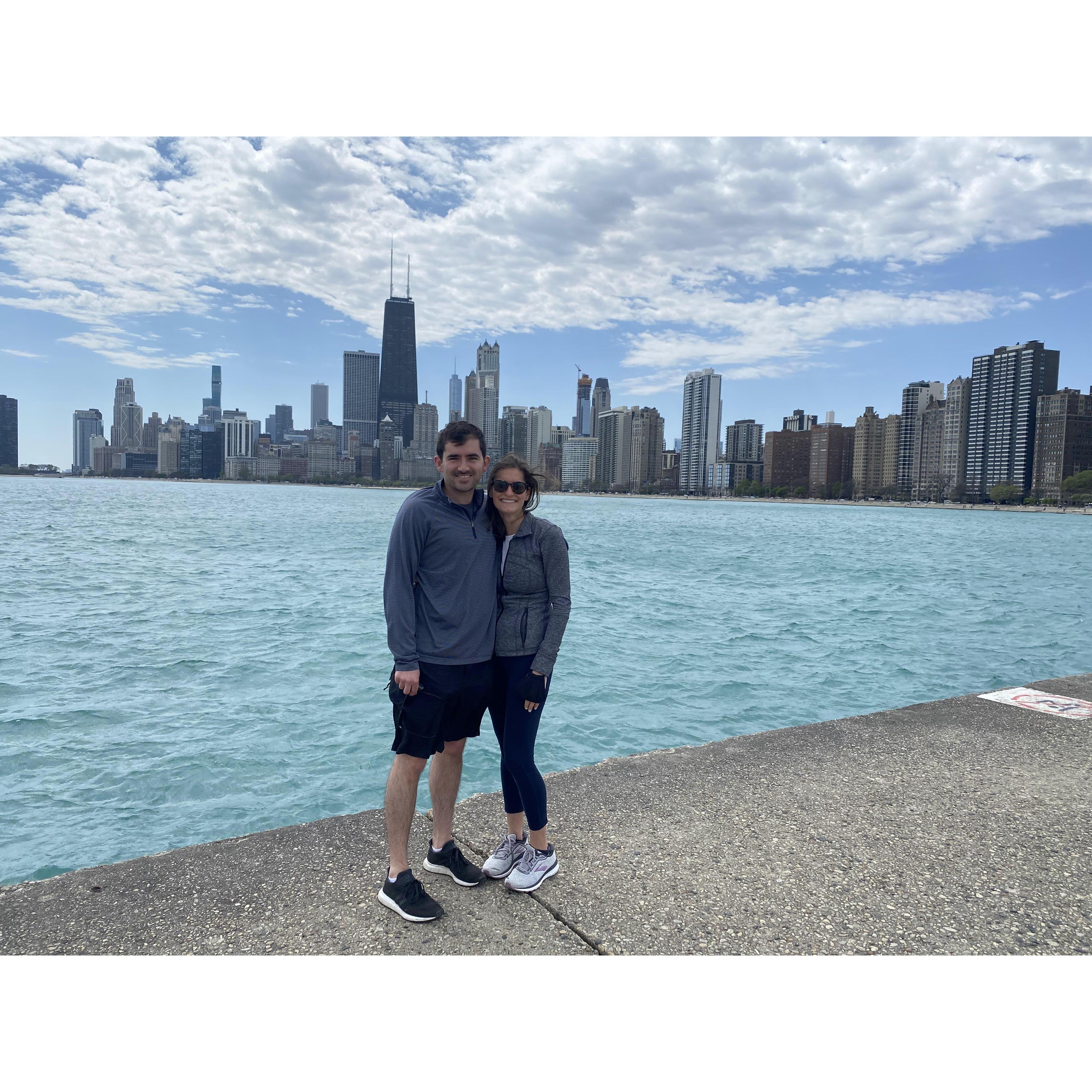 Chicago skyline! We fell in love with Chicago after living there while James completed his MBA at Northwestern.