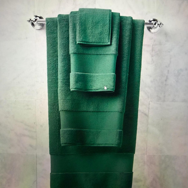 Set of Six Bath Towels, PINE Color, Frontgate Resort