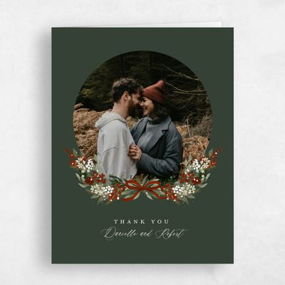 Deep Forest, Green Wedding Thank You - Bryn Photo