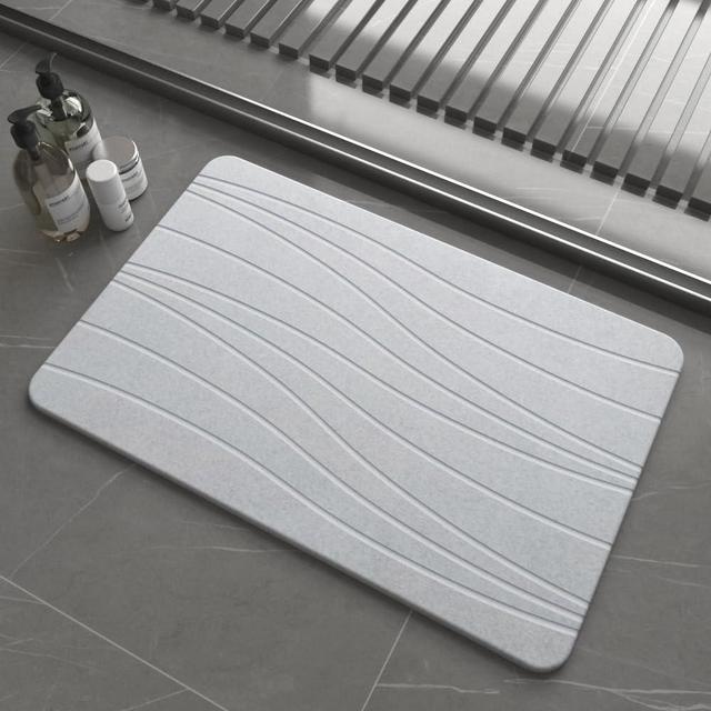 Drvykkn Fast Drying Stone Bath Mats for Bathroom, Non-Slip Diatomaceous Earth Bath Mat, Super Absorbent Bath Mat Stone