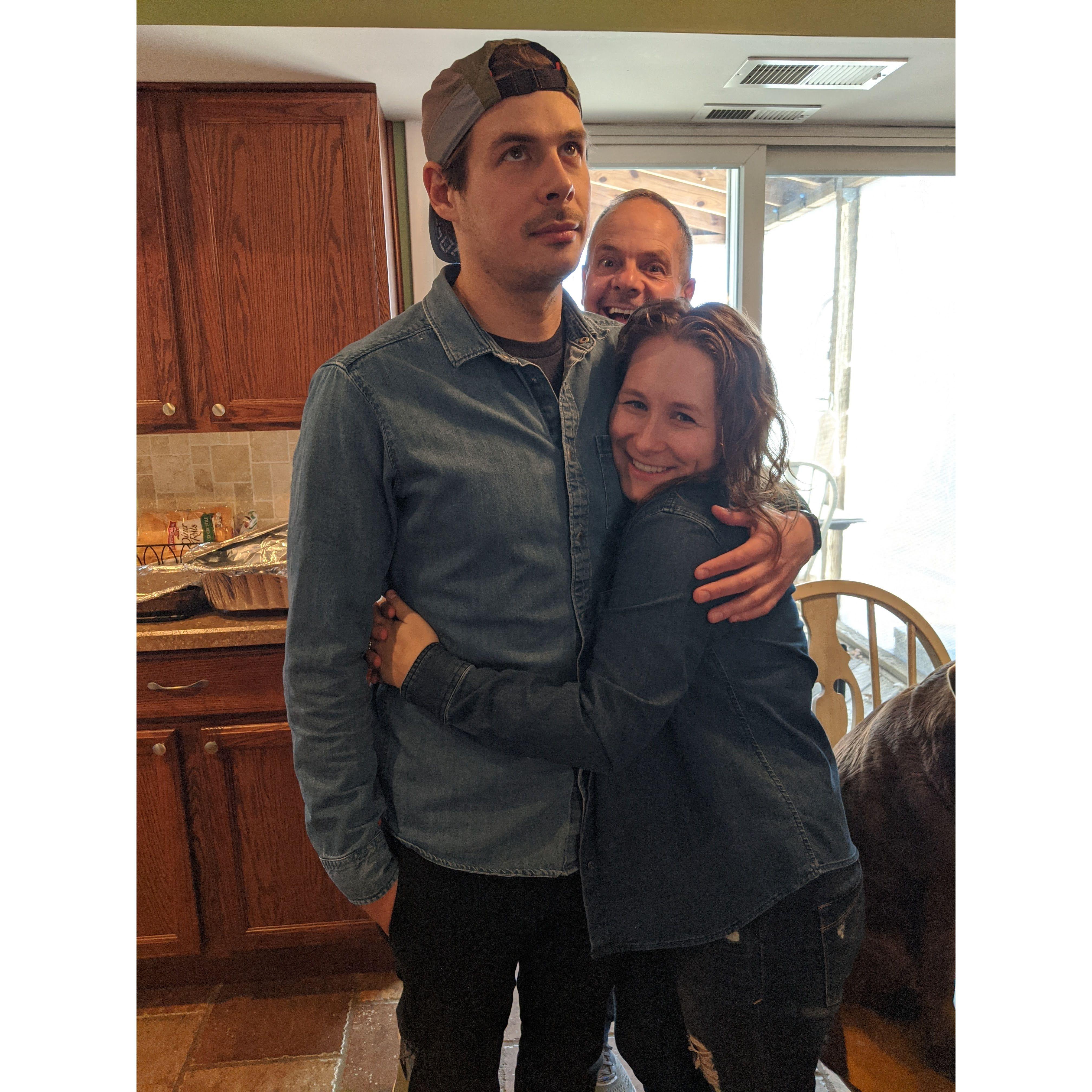 I was so excited that we matched outfits, coincidentally!