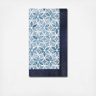 Indigo Batik Guest Towel Napkin, Set of 40