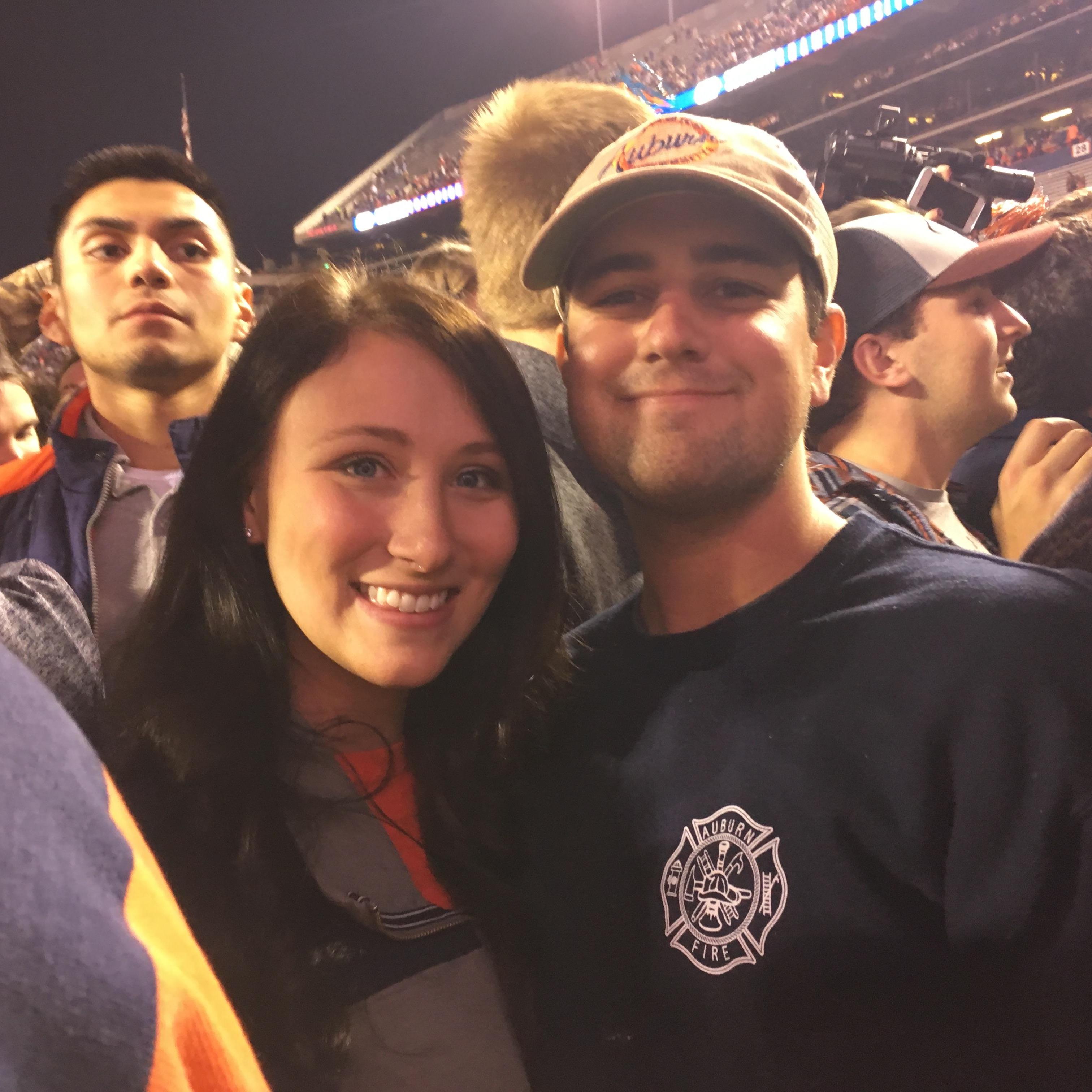 2017 in Jordan Hare on Pat Dye Field when we beat Bama.