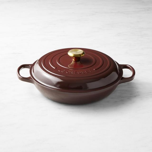 Le Creuset Signature Enameled Cast Iron Braiser, 3 1/2-Qt., Rhone
