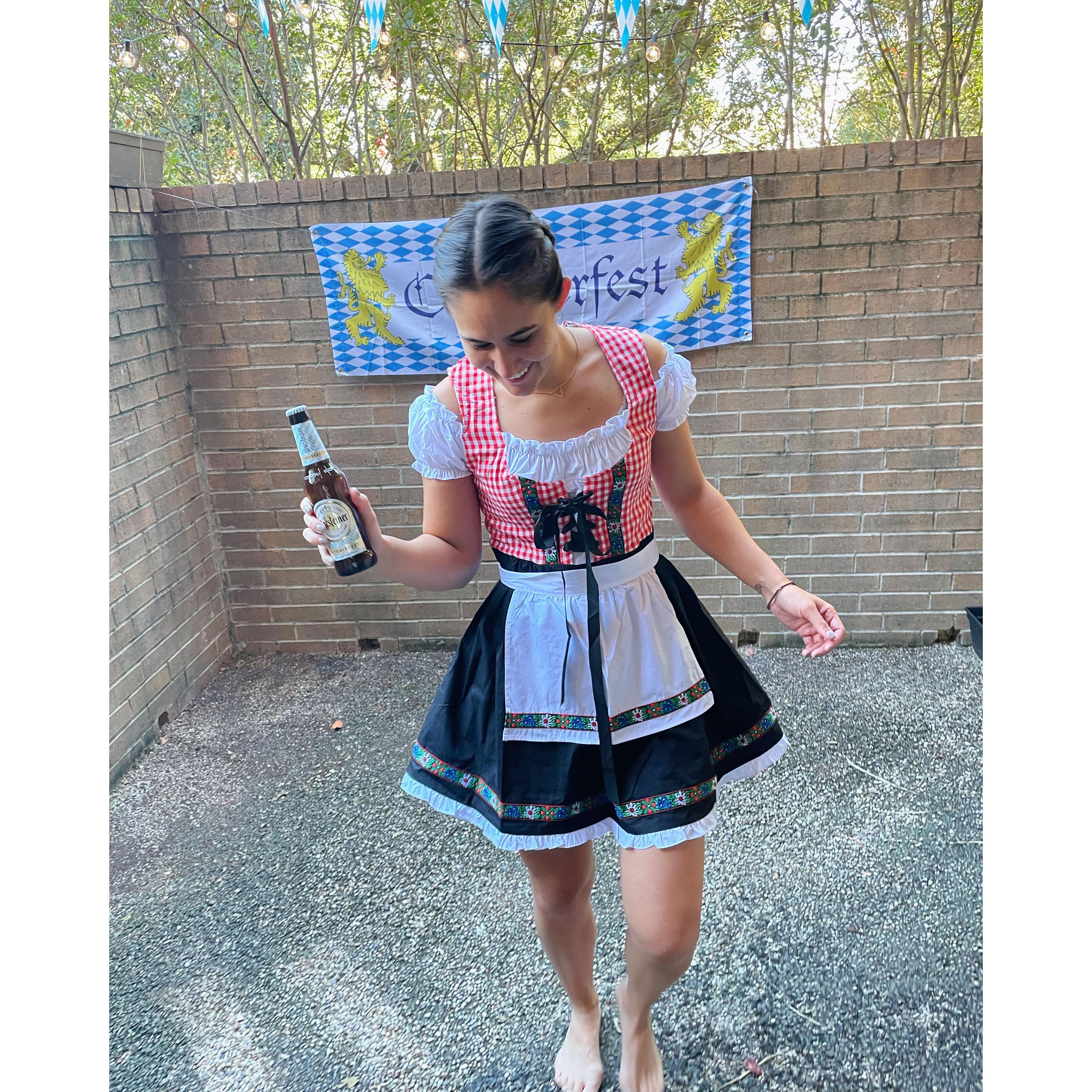 At Jesse's Oktober fest party