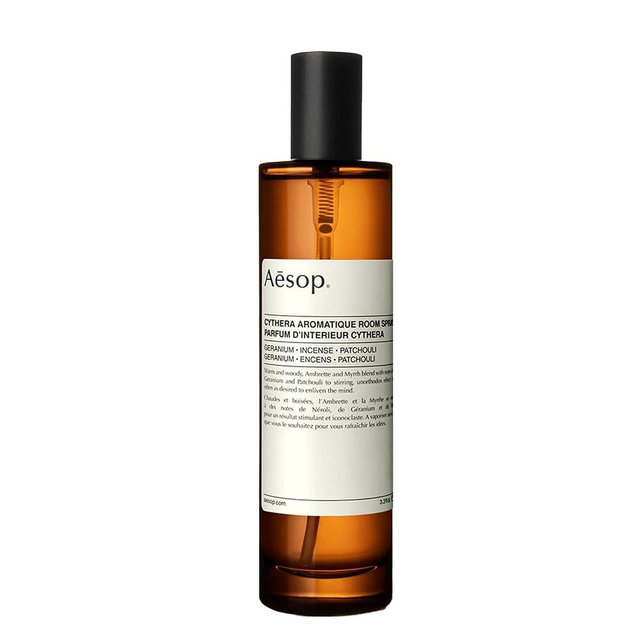Aesop Cythera Aromatique Room Spray | Non-Aerosol Air Freshener | Woody, Opulent, Spicy | Aroma for Several Hours | 3.3 oz / 100mL
