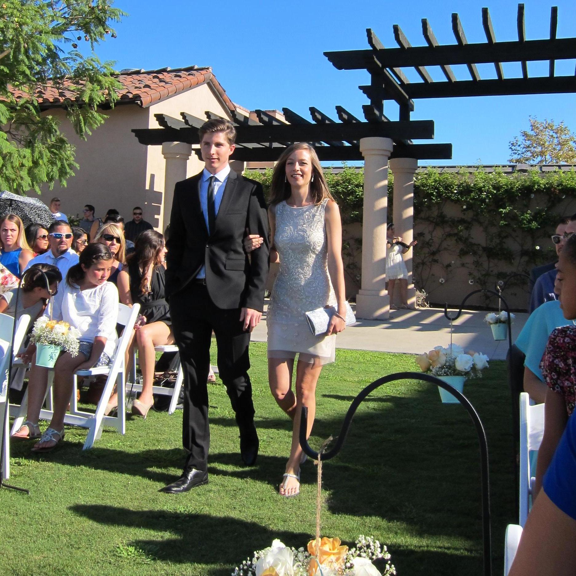 Walked down the aisle for Zach & Heather's Wedding '2015