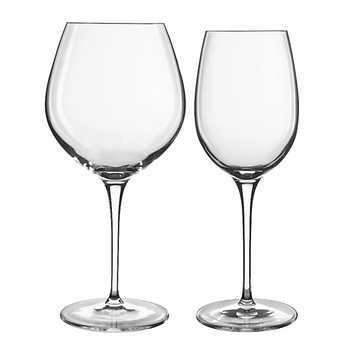 Luigi Bormioli Symphony Balloon and White Wine Glass Set, 8-piece