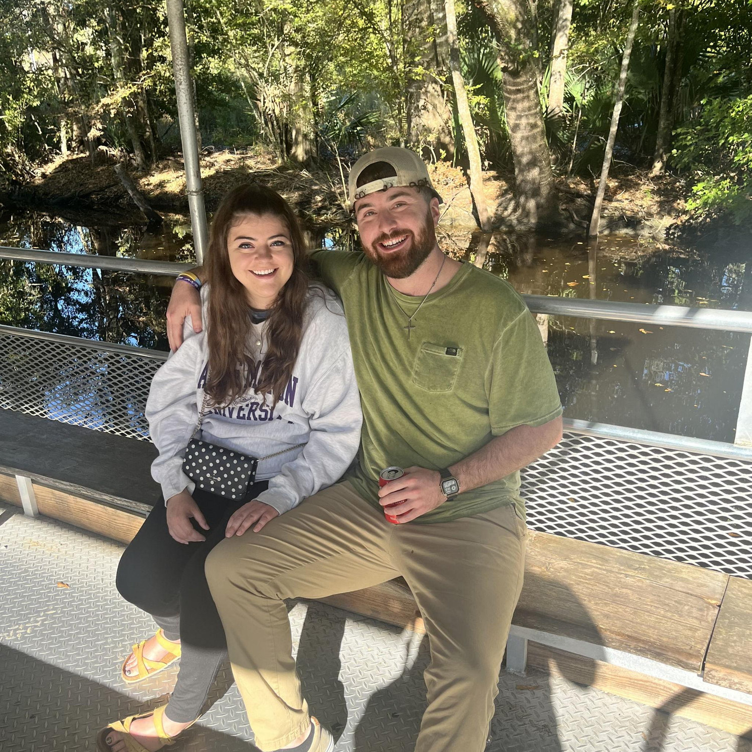 On the swamp tour down in New Orleans!