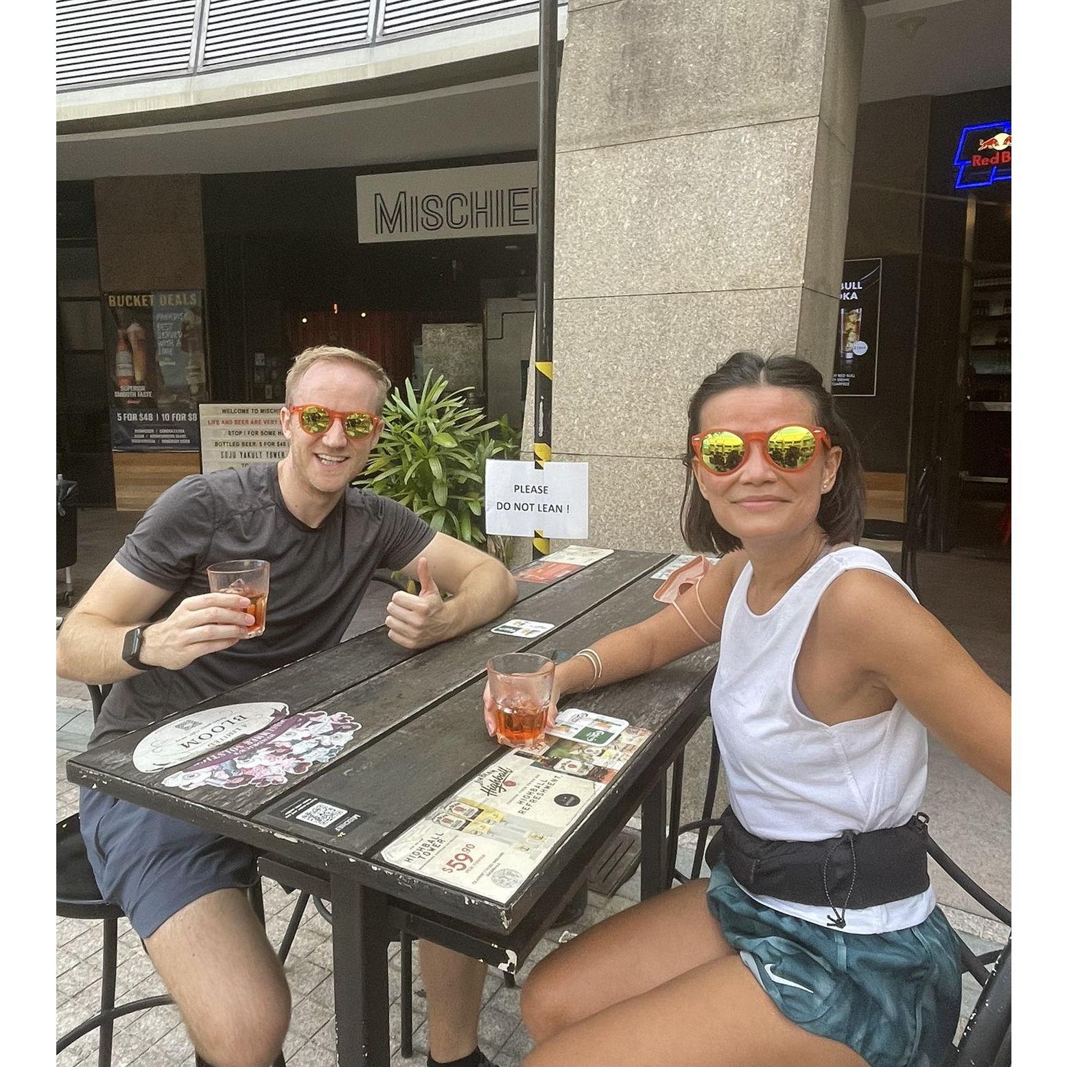 First run together at the "Aperol Run"