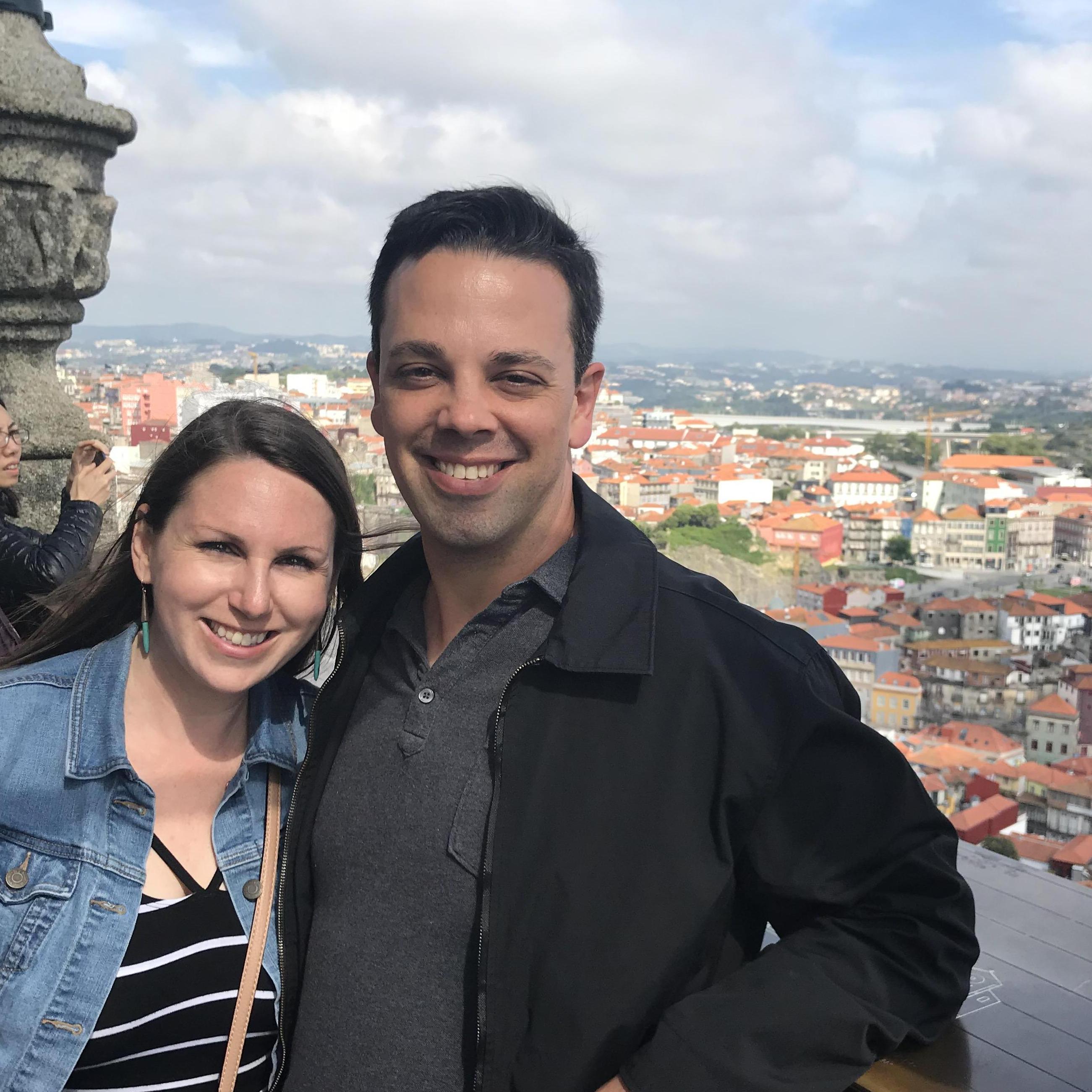 Top of the cathedral in Porto, Portugal.