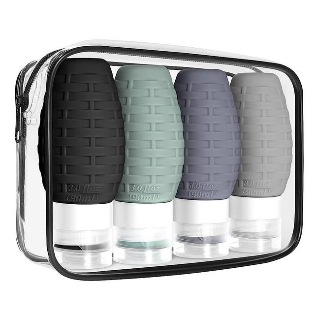 TARJODGY Travel Size Bottles for Toiletries, Tsa Approved 3oz Silicone Travel Containers Set Leak Proof Refillable BPA Free Travel Accessories with Clear Bag for Liquids Shampoo Conditioner Lotion
