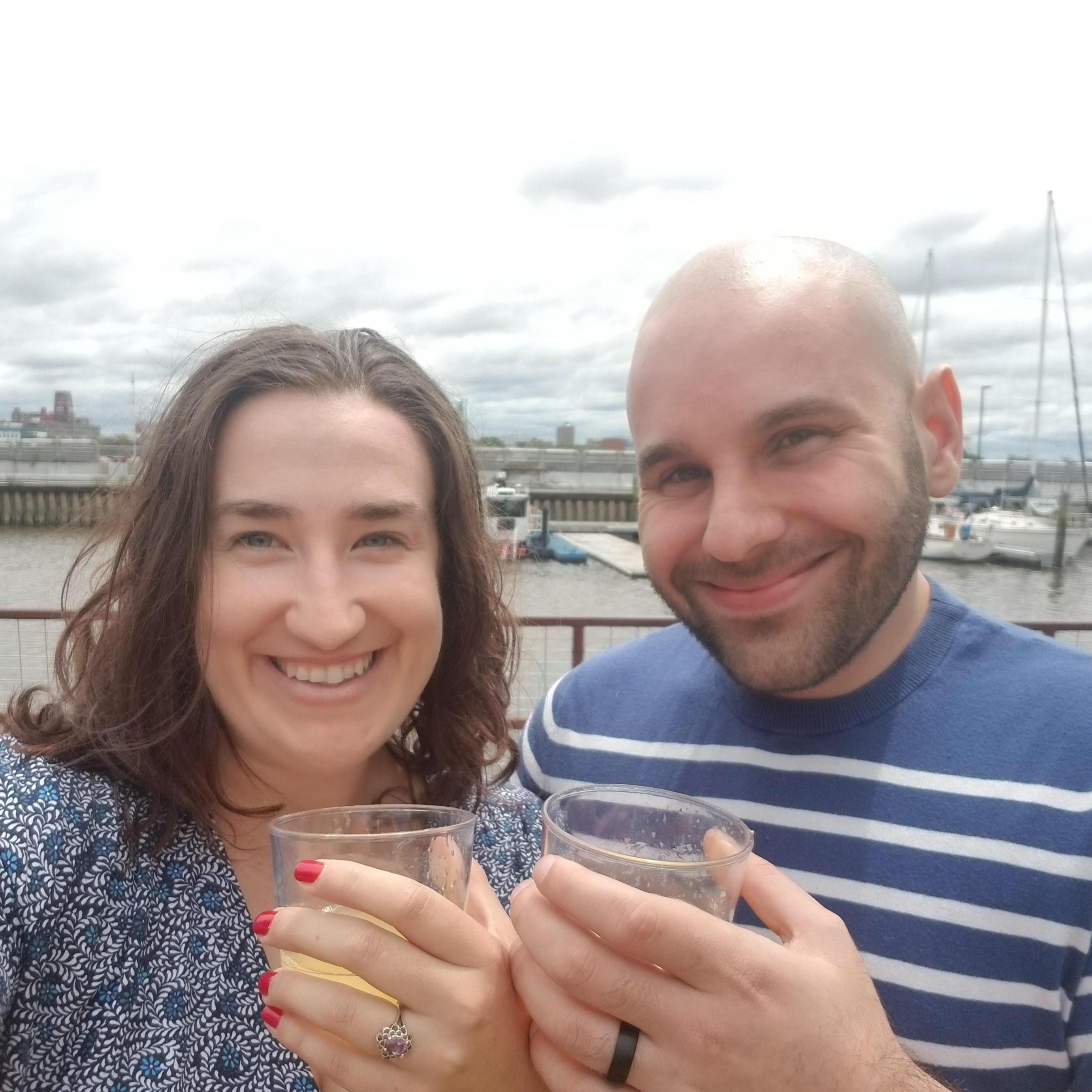 After getting engaged at Spruce Street Harbor