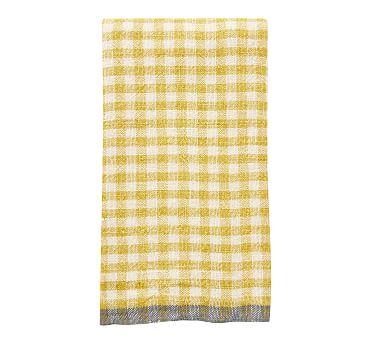 Gingham Linen Tea Towel, Set of 2
