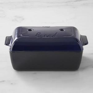 Emile Henry Covered Loaf Pan, Navy