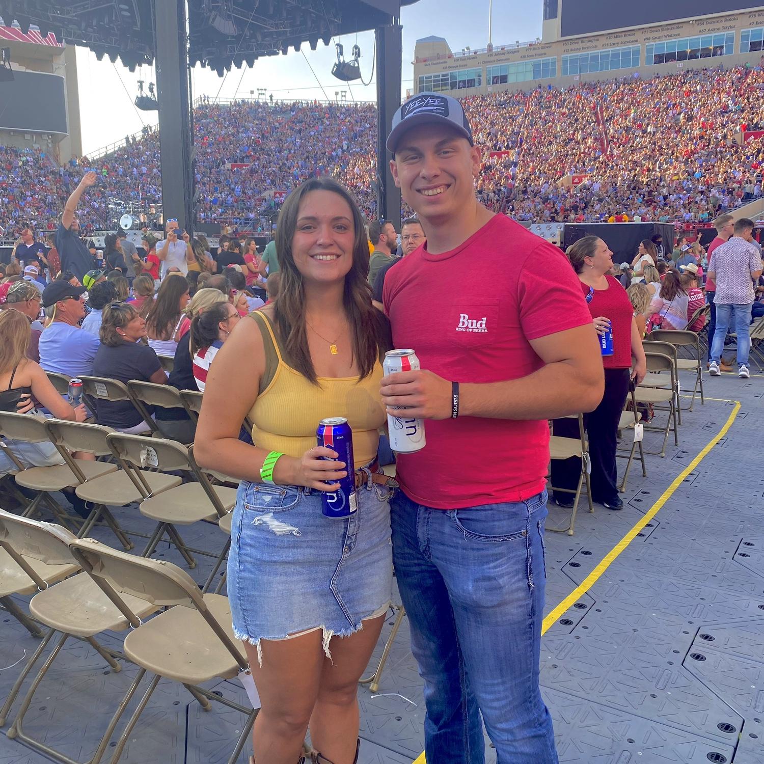 Went to Garth Brooks in Memorial Stadium after Emilee's graduation.