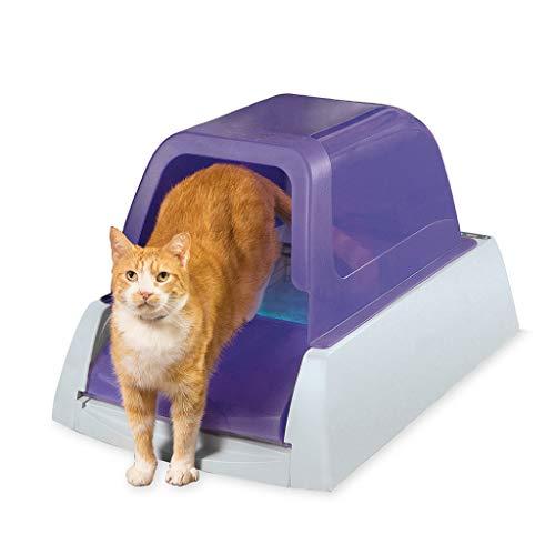 PetSafe ScoopFree Ultra Automatic Self Cleaning Hooded Cat Litter Box – Includes Disposable Trays with Crystal Litter and Hood - 2 Colors