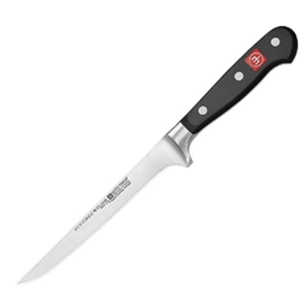 Wüsthof Classic Flexible Boning Knife, 6-Inch, Black (1040101416)