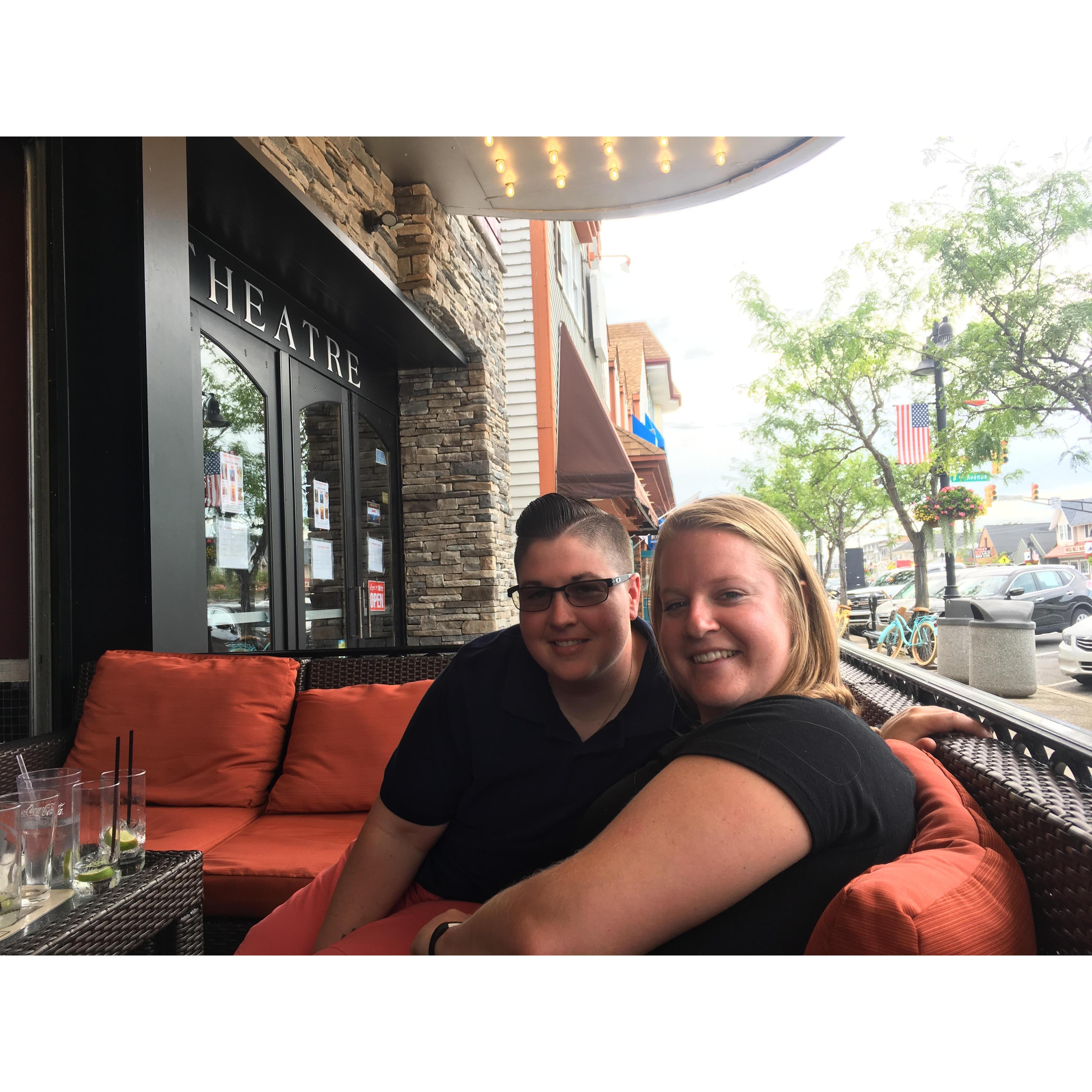 Few drinks before Nicky and Chole's rehearsal dinner