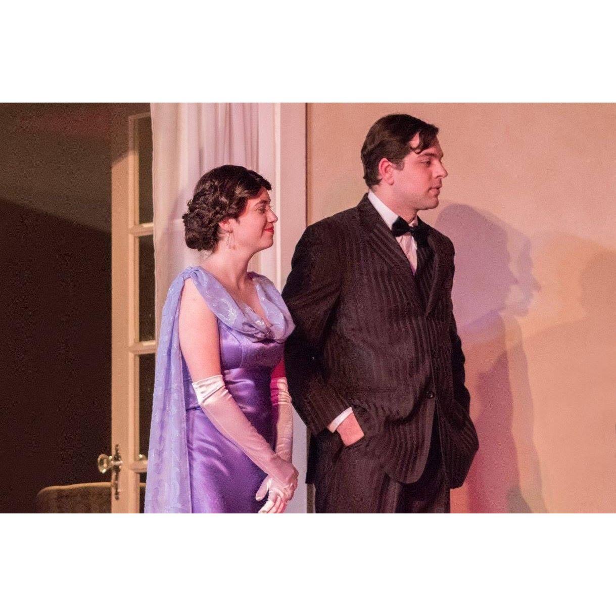 A couple photos from our first show together, The Philadelphia Story, back in 2017